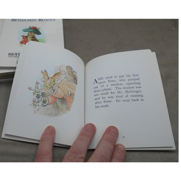Vintage Beatrix Potter 6 Mini Book Collection BP Gas Promo 1990 Peter Rabbit - Picture 8 of 16